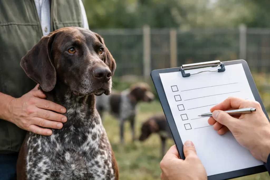 German Shorthaired Pointer Breeder Review Checklist