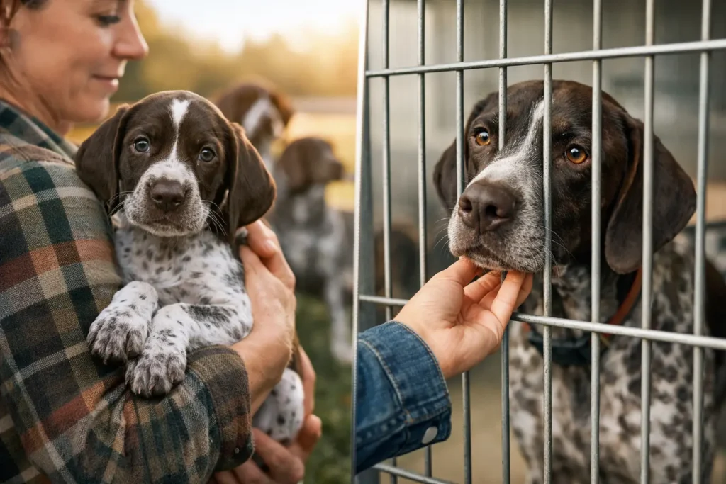 GSP Breeder vs Rescue Adoption: Which Fits?