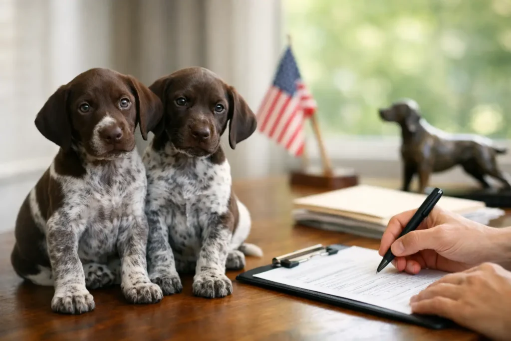 AKC Registration for GSP Puppies Explained